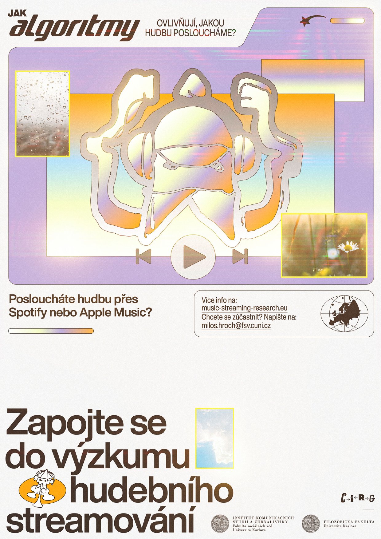Campaign poster: take part in the music streaming study